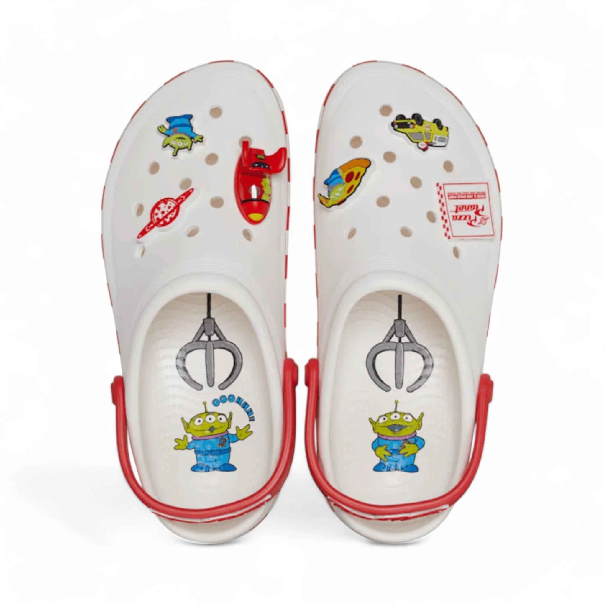 Classic Toy Story Planet Off-Court White Clogs